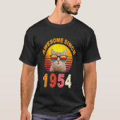 68誕生日ヴィンテージ素晴らし猫1954年から Tシャツ (正面)