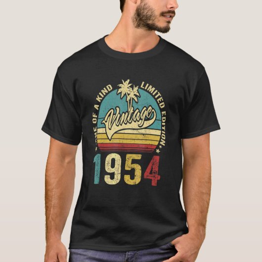 68誕生日ヴィンテージ1954種類の1つ Tシャツ (正面)