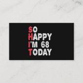 68誕生日嬉しい私は68今日のギフトおもしろい エンクロージャーカード (正面)