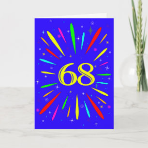 68誕生日爆破カード カード
