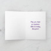 68誕生日:カラフル音楽シンボル+虹68 カード (内部)