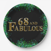 68誕生日 ペーパープレート (正面)