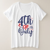 6826年7月4日 プラスサイズTシャツ (デザイン正面)