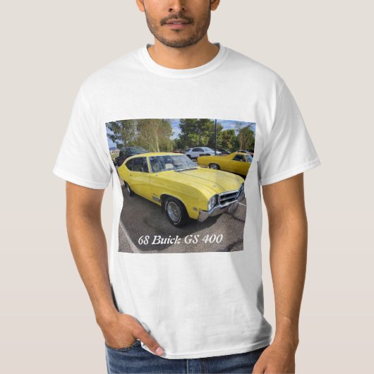 68 Buick GS 400ステンレススチールウォーターボトル Tシャツ (正面)