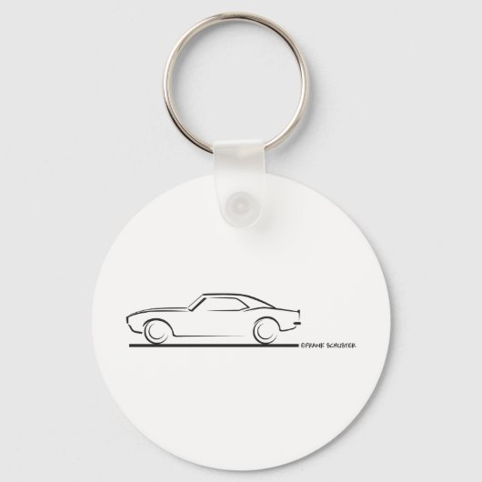 68 Camaro Hard Top BLK キーホルダー (正面)