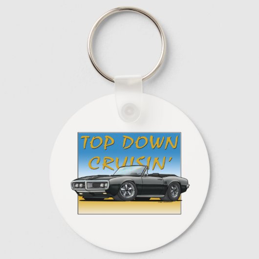 68 Firebirdブラックコンバーチブル キーホルダー (正面)