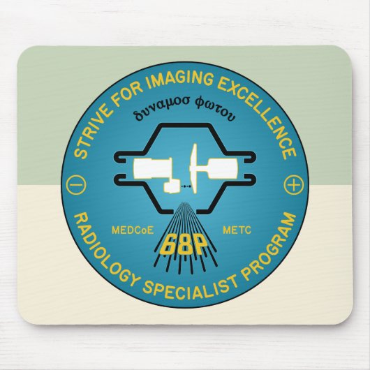 68P Radiology Specialist Program Emblem マウスパッド (正面)