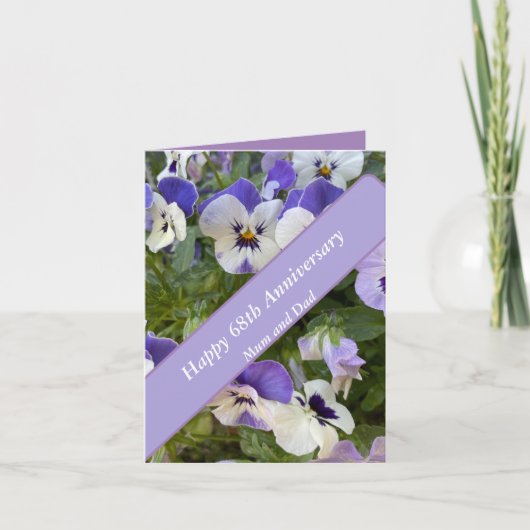 68thアニバーサリー編集可能 カード (正面)