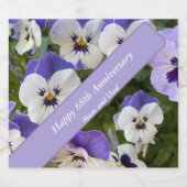 68thアニバーサリー編集可能 スパークリングワインラベル (シングルラベル)