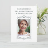 68thバースデーパーティーカスタムフォトフレーム 招待状 (スタンド正面)