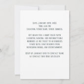 68thバースデーパーティーカスタムフォトフレーム 招待状 (裏面)