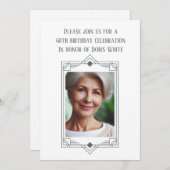 68thバースデーパーティーカスタムフォトフレーム 招待状 (正面/裏面)