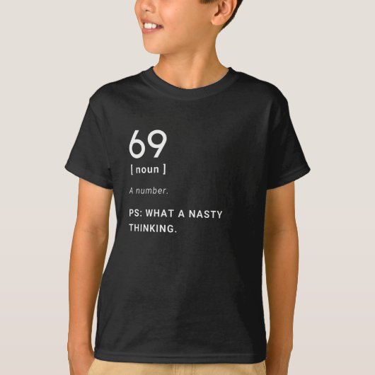 69おもしろい定義 Tシャツ (正面)