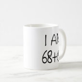 69おもしろい番誕生日コーヒーマグ コーヒーマグカップ (正面右)
