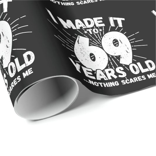 69おもしろい誕生日引用文皮肉69歳 ラッピングペーパー (ロールコーナー)