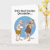 69おもしろい誕生日 カード (黄色い花)