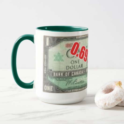 69セント・ドル マグカップ (ドーナツ付き)