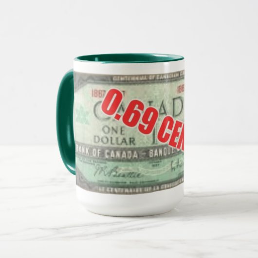 69セント・ドル マグカップ (正面左)