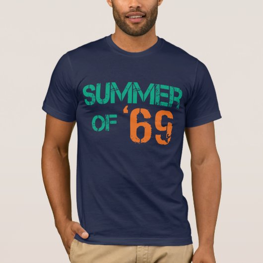 「69ティーのグランジで動揺してな夏 Tシャツ (正面)