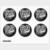 69ファストバック ラウンドシール (シート)