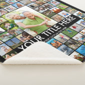 69フォトパーソナライズされたコラージュカスタムカラー シェルパブランケット (3/4)