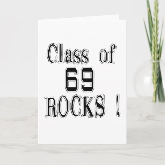 「69個の石のクラス! 挨拶状 カード (正面)