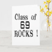 「69個の石のクラス! 挨拶状 カード (黄色い花)