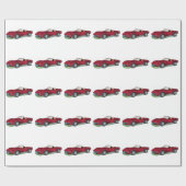 69台のコルベットのアカエイのロードスター ラッピングペーパー (フラット)