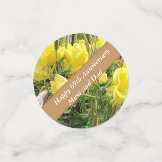 69周年編集可能夕べプリムローズ コンフェッティ (スモール正面)