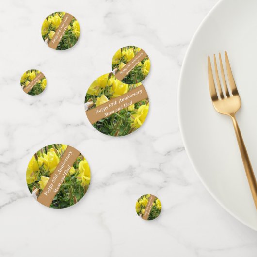 69周年編集可能夕べプリムローズ コンフェッティ (グループ)