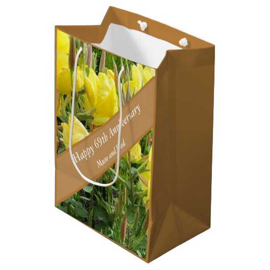 69周年編集可能夕べプリムローズ ミディアムペーパーバッグ (正面アングル)