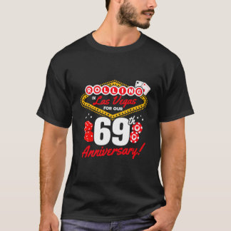 69周年記念 ラスベガス 69回目の結婚記念日 Tシャツ
