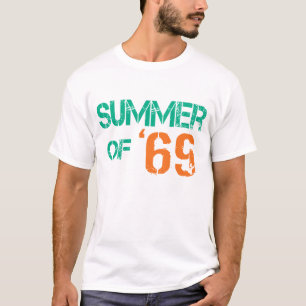 「69基本的な暗いティーのグランジで動揺してな夏 Tシャツ