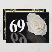 69歳の誕生日パーティー招待状 招待状 (正面/裏面)