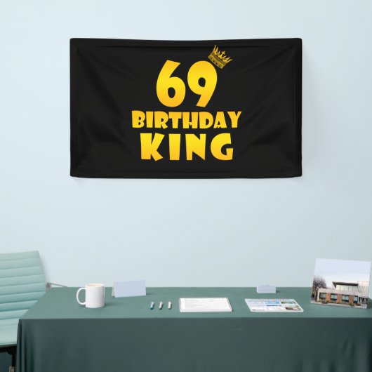 69歳の誕生日王への69歳の誕生日贈り物 横断幕 (トレードショー)