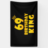 69歳の誕生日王への69歳の誕生日贈り物 横断幕 (縦)