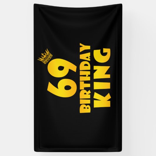 69歳の誕生日王への69歳の誕生日贈り物 横断幕 (縦)