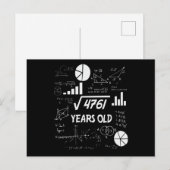 69歳の誕生日 数学教師 69歳の誕生日プレゼント ポストカード (正面/裏面)