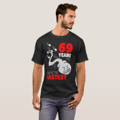 69歳の誕生日Gag 69年前の私はFaだった Tシャツ (正面フル)
