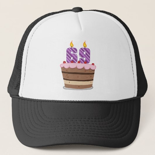 69歳オンお誕生日ケーキ キャップ (正面)