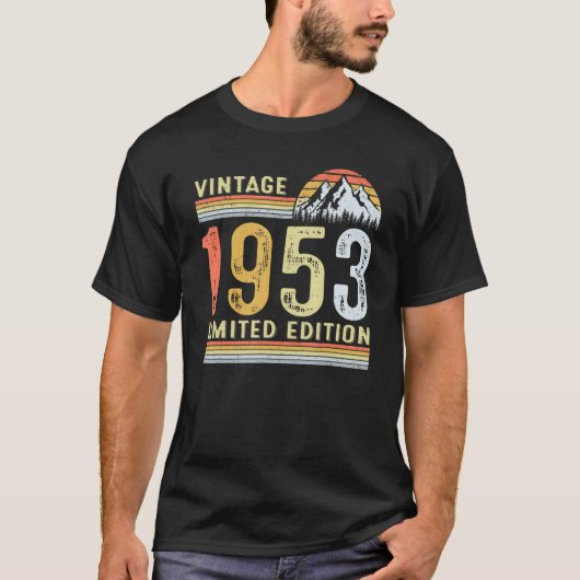69歳ヴィンテージ1953 69誕生日 Tシャツ (正面)