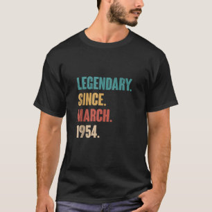 69歳ヴィンテージ1954誕生日3月69日Deco Tシャツ