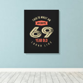 69歳素晴らし誕生日プレゼント69おもしろい位 キャンバスプリント (インサイチュ (ウッドフロア))