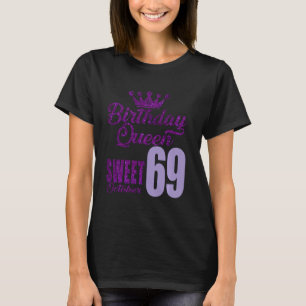 69歳10月、誕生日クイーン69、Wに甘い Tシャツ