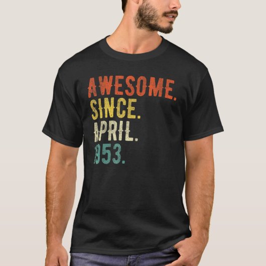 69歳1953年4月 Tシャツ (正面)