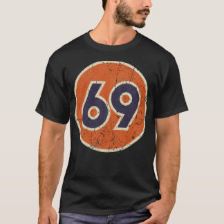 69油ヴィンテージステーションレース番号 Tシャツ