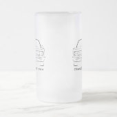 69激怒 フロストグラスビールジョッキ (中央)