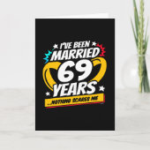 69結婚した年おもしろい69結婚周年 カード (正面)