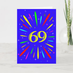 69誕生日爆破カード カード
