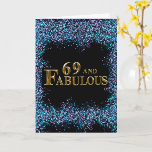 69誕生日 カード (黄色い花)